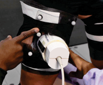 Image: Scientists have developed a new approach that utilizes a Doppler ultrasound for quantifying muscle kinematics (Photo courtesy of George Mason University). Image: Scientists have developed a new approach that utilizes a Doppler ultrasound for quantifying muscle kinematics (Photo courtesy of George Mason University).